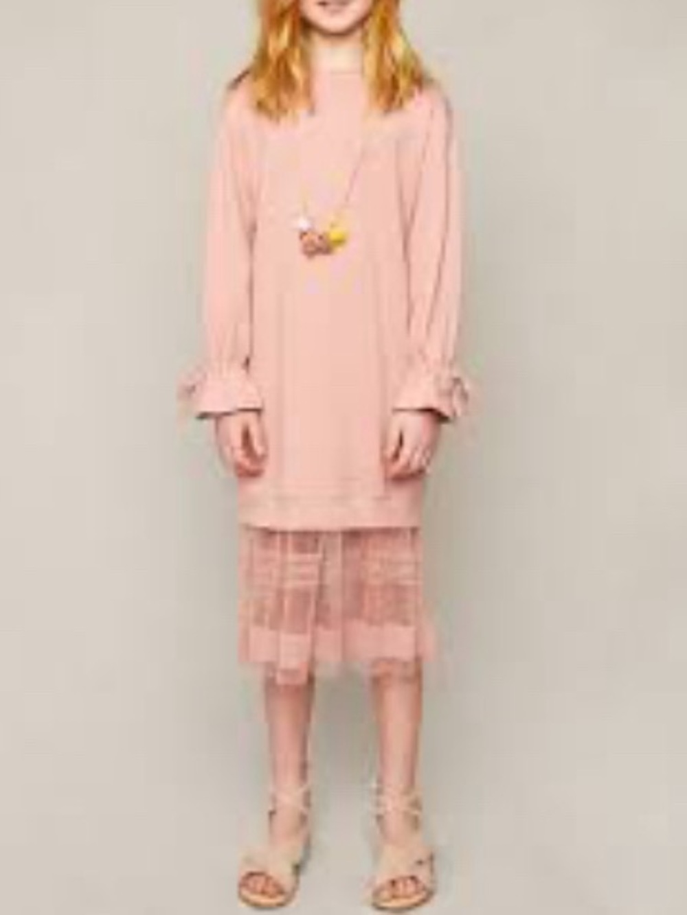 5-19 Hayden Los Angeles Pink Dress Medium Fairy Core Lagenlook NWT
